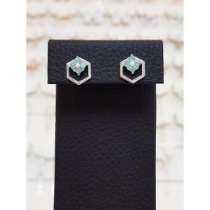 볼라레  세이브존03 40대여자생일선물 육각 스카시 꽃 귀걸이 LE799 S10311971