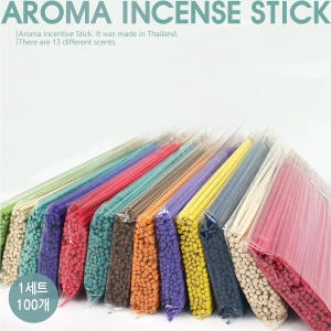 아로마 스틱 100개 태국 향초 인센스 타이 방향제 타이 향 디퓨져 믿을수있는 마사지용품 전문쇼핑몰