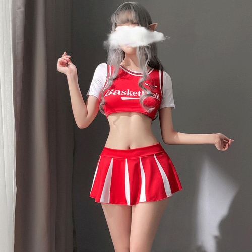 A 치어리더 레드 응원단 COUN00021 코스튬 코스프레