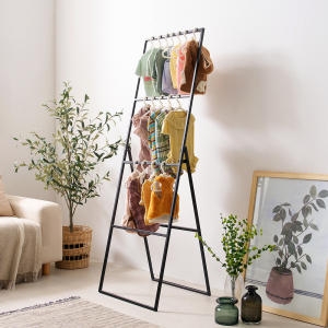 나누벨  시루 철제 4단 강아지 옷장 행거