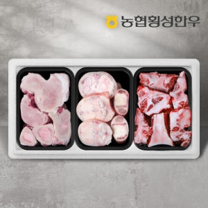 동횡성농협 농협횡성한우 사골700g+우족700g+소뼈1kg 2.4kg