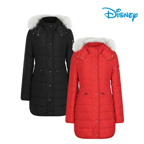 디즈니골프  여성 후드 패딩 하프 점퍼 (DJ4LJP031)