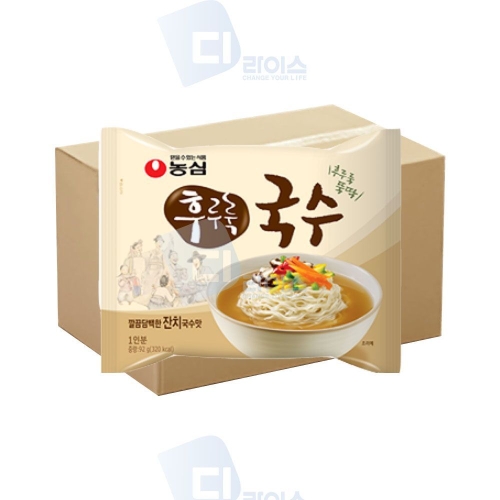 농심  후루룩국수 40봉 깔끔담백한 잔치국수 건면