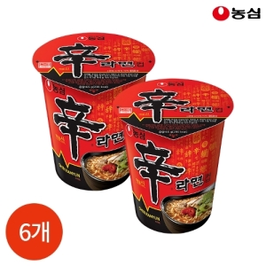 농심  주 신라면 컵라면 65g 6개
