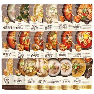 아워홈  간편식 즉석국 곰탕 미역국 갈비탕 추어탕 육개장 감자탕 부대찌개 순댓국 삼계탕