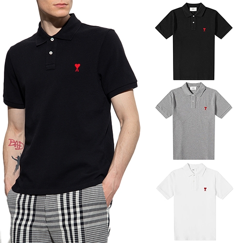 아미 하트 로고 폴로 반팔 티셔츠 BFHPL001