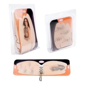 오너클랜 여자 노 브라끈 노브라 와이드 실리콘 브라 코르셋 WAC18F7