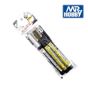 MR  하비 건담마커펜 맥기실버 EX 화이트 옐로우 골드 3종세트 XGMS-100