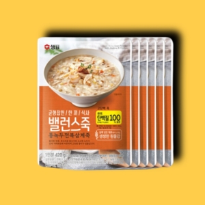 샘표식품  밸런스죽 통녹두 전복삼계죽 420g