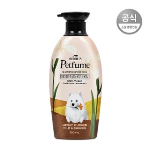 LG생활건강 시리우스 펫퓸 강아지 러블리플라워 샴푸 500ml