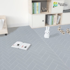 PVC 롤매트 헤링본그레이 110x50x1.2cm