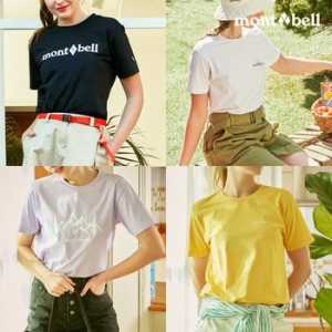 몽벨 여성 그래픽 기능성 라운드티셔츠 MW3FMWRH83