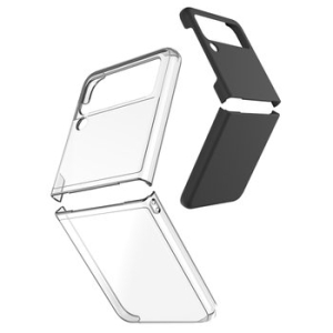 포유  플러스 룩 갤럭시 Z 플립3 F711 전용 SF블랙 투명 슬림 하드 케이스