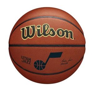 윌슨  NBA 팀 얼라이언스 유타 재즈 볼 WZ4011902XB 여성용 남성용 농구공 브라운 240mm 7 EU Brown