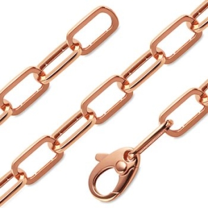 비앤비골드  14K 플랫 와이드 클립 체인 팔찌 NPB38279