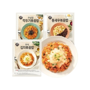 신세계푸드 올반키친 볶음밥 3종 10봉 세트(새우4+김치4+우삼겹2)