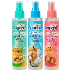 스너글 섬유탈취제 허거블 코튼 150ml +블루밍 부케 150ml +스파클링 시트러스 150ml