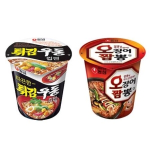 농심  소컵 오징어짬뽕x12컵+튀김우동x12컵