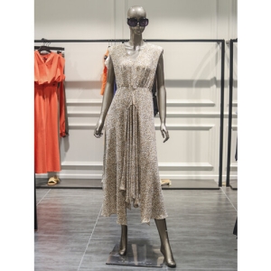 제시뉴욕 패턴 브이넥 언발 쉬폰원피스JC6NSOP767S