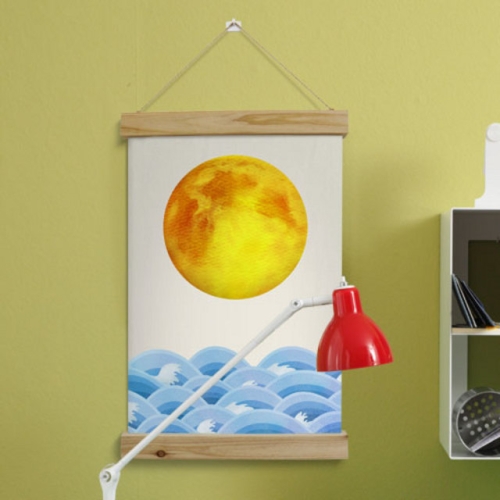 꾸밈  ca398-우드스크롤_40CmX60Cm-전통해와달