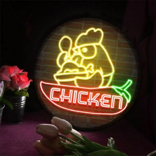 꾸밈 nw577-LED액자25R네온느낌매콤한치킨 - 에누리 가격비교