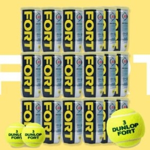 던롭  공인 시합구 테니스공 포트 FORT 36캔