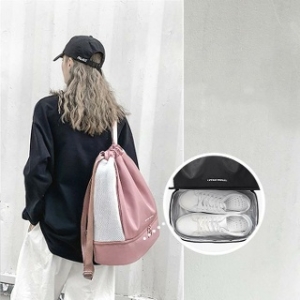 핑크 수영 골프 비치 스트링 백팩 멀티 스포츠 백팩