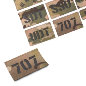 오너클랜  멀티캠 원단 블랙 반사 707 패치 W97B68E