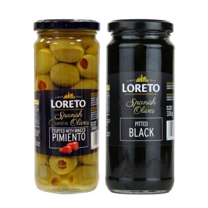 로레토  올리브피티드 블랙 블랙올리브 330G