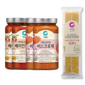 청정원 스파게티소스 로제 600g 2개 + 베이컨 토마토 600g 2개 +증정