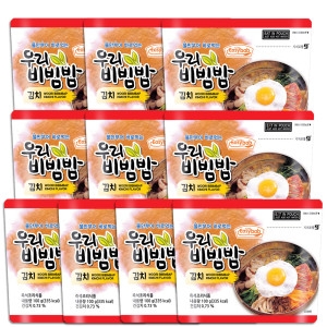 참미푸드 이지밥 우리비빔밥 김치 10개 세트 전투식량 간편식 등산도시락