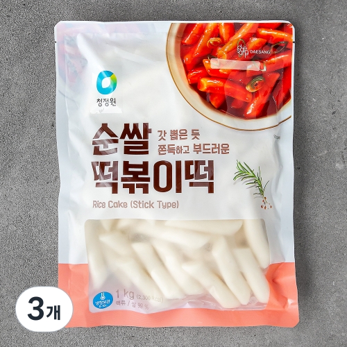 청정원 대상 종가집 순쌀떡볶이떡1kg x3개 - 에누리 가격비교