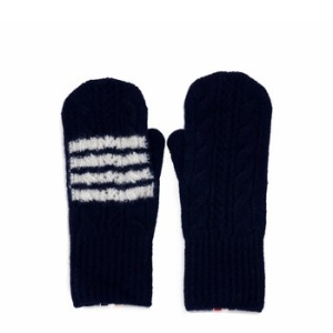 톰브라운 네이비 사선 울 캐시미어 장갑 FKG017A Y8007 415