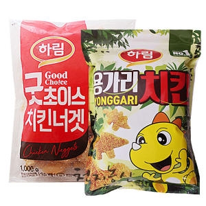 하림  굿초이스 치킨너겟 1kg + 용가리치킨 1kg