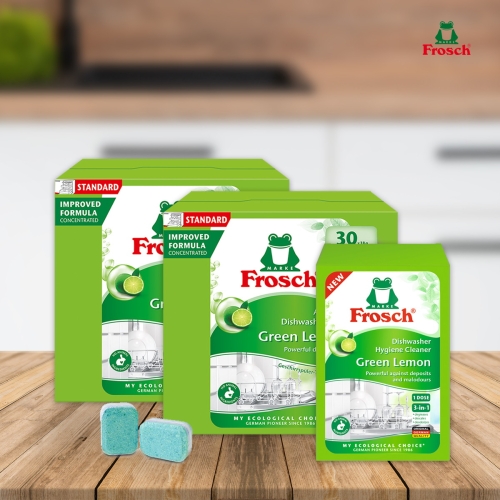프로쉬 식기세척기세제 그린레몬 30개입 2개 + 식기세척기클리너