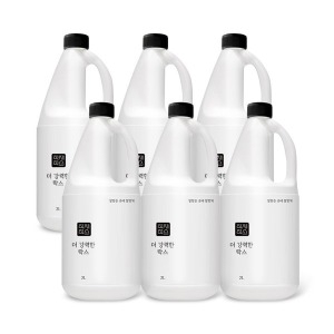 적재적소 더 강력한 락스 2L 6개 살균 소독 욕실 곰팡이 청소