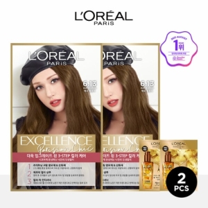 로레알 파리 엑셀랑스 파리지앵 시크 더블팩+오일샤쉐 2매 랜덤
