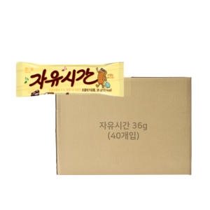 해태제과  자유시간 초코바 견과류바 등산간식 36g