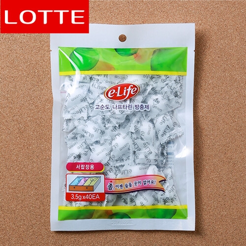 이라이프 40p 롯데 나프타린 방충제 서랍장용