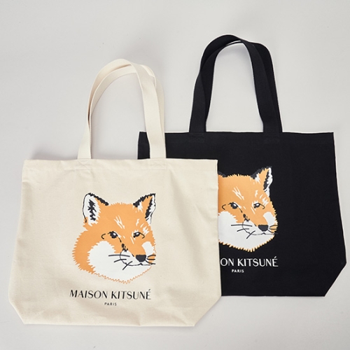 메종키츠네 폭스 헤드 쇼핑 토트백_EU05110WW0008
