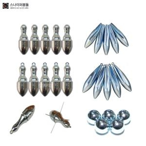 스나이퍼  랩터 고리봉돌 구멍봉돌 20호40호 4개입