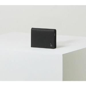 헤지스 남성 네이비 가죽 라인배색 카드지갑 HJHO2F602N3