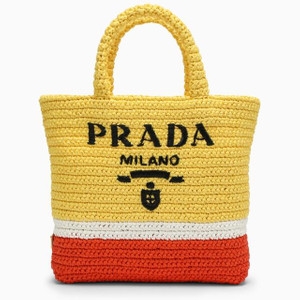 프라다 Yellow red straw bag Yellow 1BG422OOB2A2T/M F0Q0D 100 U