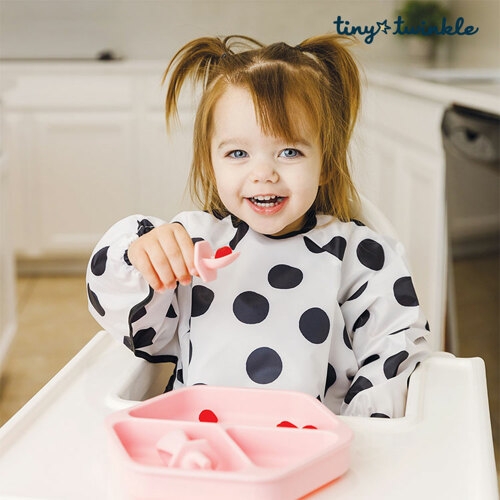 타이니트윙클 자기주도 이유식 아기 방수가운 긴팔 턱받이