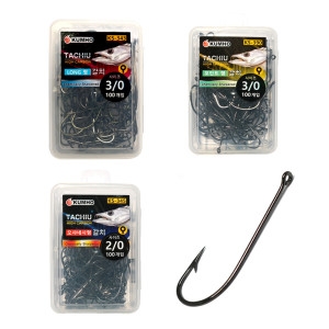 금호조침  금호 대용량 선상 심해 갈치 낚시 바늘 2호 3호 칼치 링바늘 벌크 자작채비 갈치훅