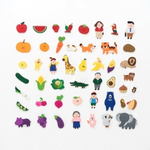 노리터보드 노리터 펠트자석 4종 세트 no.1