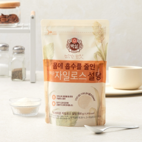백설 브라운 자일로스 설탕 500g