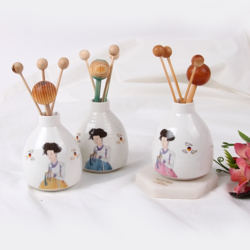 신윤복 미인도 도자기 아로마 디퓨저/방향제/디퓨져