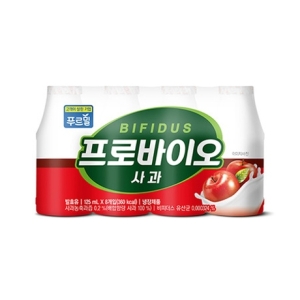 푸르밀 비피더스 프로바이오 사과 요구르트 125ml 32개입