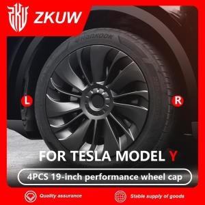 테슬라  모델 Y용 자동차 허브캡 휠 커버 성능 교체 개조 부품 풀 액세서리 19 인치 4 개